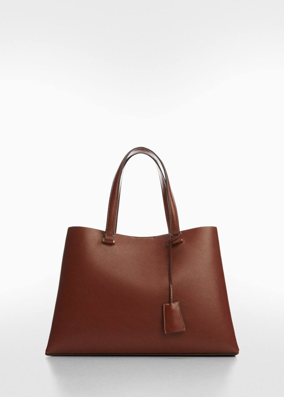 Double compartment shopper bag -  Women | Mango USA | MANGO (US)