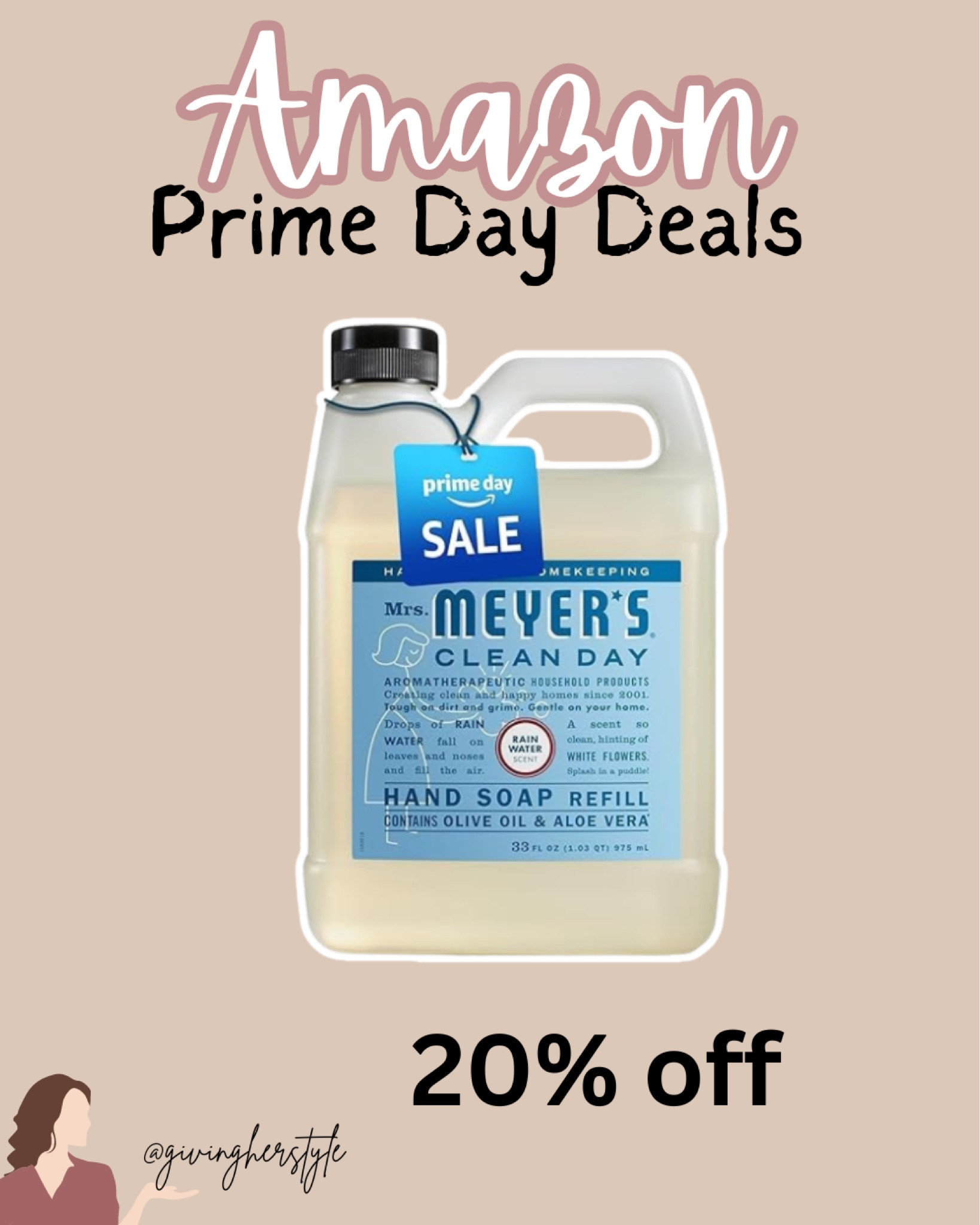 Amazon prime day deals 2024
Mrs Meyers Liquid hand soap refill! 
20% off
Prime day deals, amazon prime day, prime day home, prime day cleaning, sale alert, amazon finds, amazon home 

#LTKSaleAlert #LTKFindsUnder50 #LTKHome