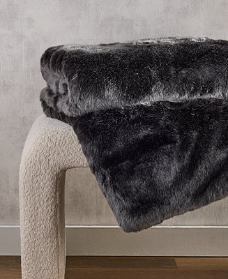 Lynx Faux Fur Throw, 50" x 60" | Macy's