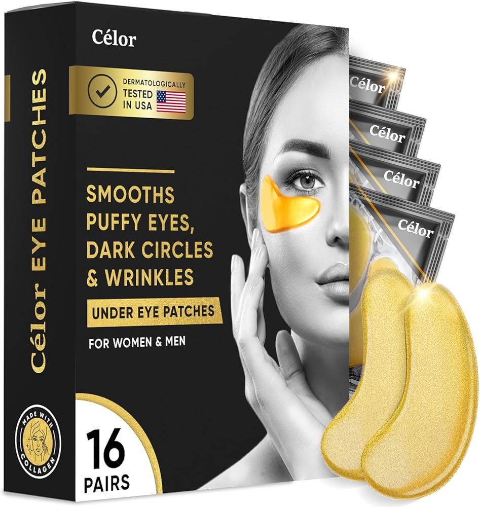 CÉLOR Under Eye Patches for Puffy Eyes and Dark Circles (16 Pairs) with Amino Acid & Collagen - ... | Amazon (US)