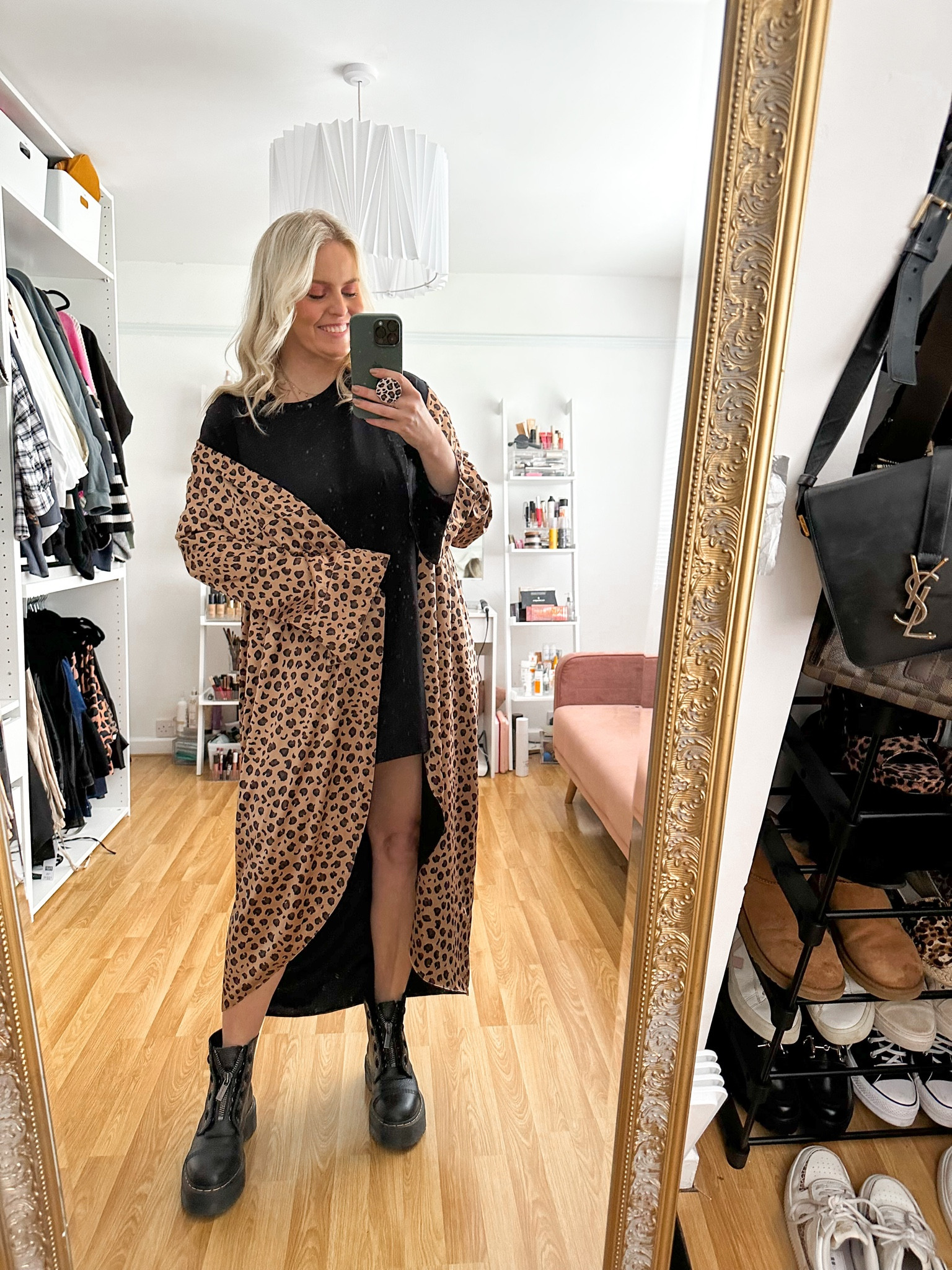 Leopard print shirt dress, black mini dress, black boots

#LTKstyletip #LTKSeasonal #LTKeurope