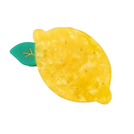 Lemon Claw Clips,Cellulose Acetate Hair Clips,Small Claw Clips for Women | Amazon (US)