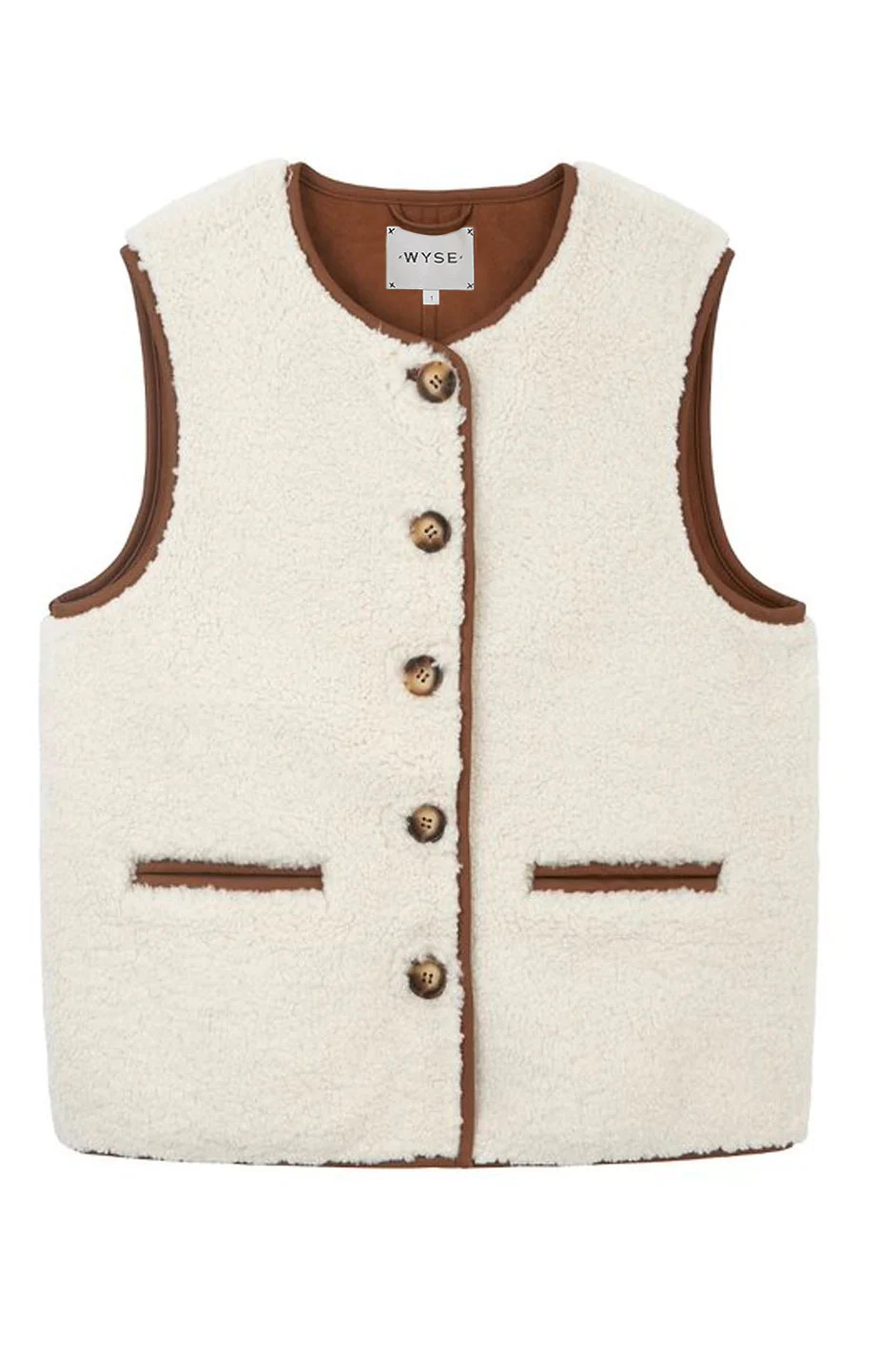 Ginny Borg Gilet - Ecru | WYSE London