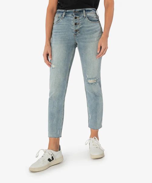 Rachael High Rise Mom Jean (Enticing Wash) | Kut From Kloth