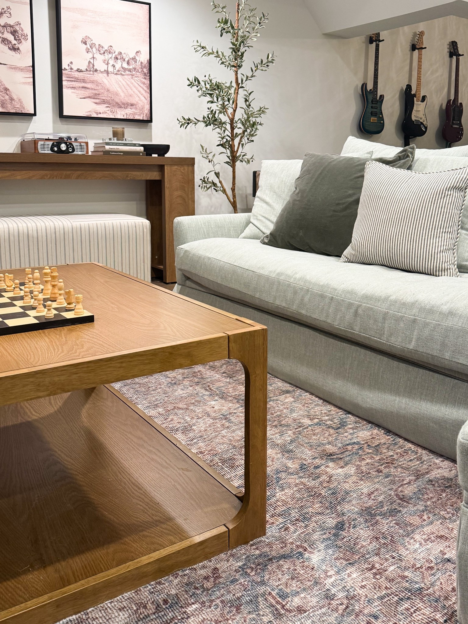 Our basement is a great mix of high and low items (mostly low!!) and it’s still a cozy, pulled together space. Family-friendly, durable but also sophisticated 🙌🏻

#LTKKids #LTKSaleAlert #LTKHome