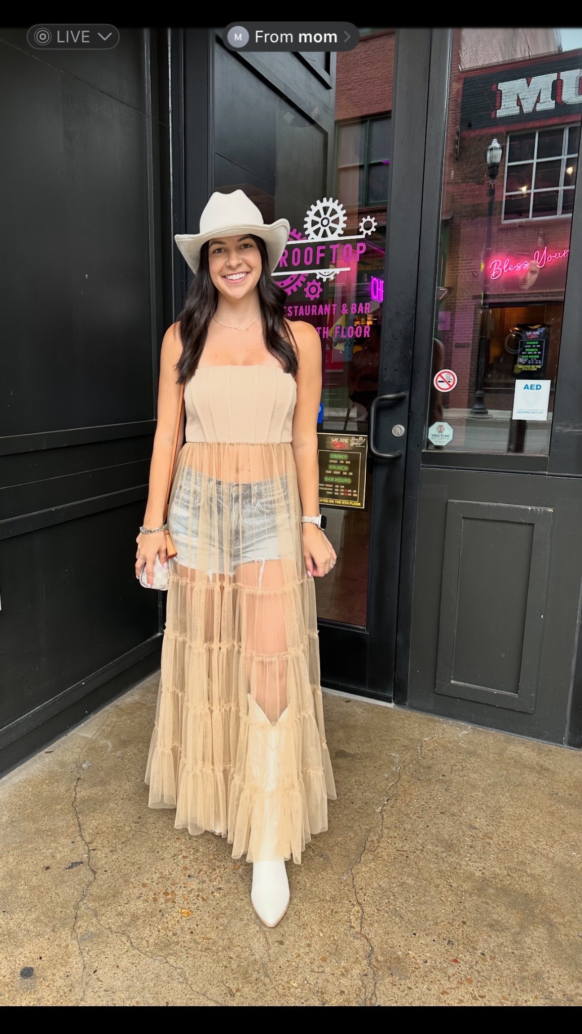 Nashville outfit idea! Wearing a size small in the top. Perfect for a county concert outfit as well! 