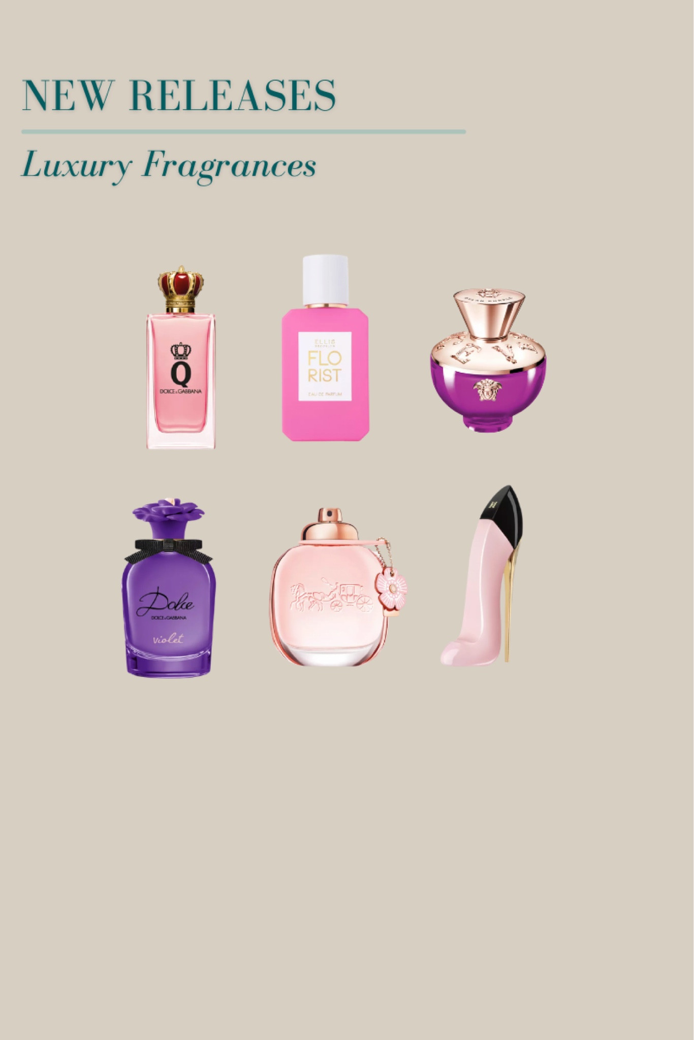 Brand new luxury fragrances for spring! Loving the Versace Dylan Purple and D&G Dolce Violet. Also Ulta is doing a deal for today - spend $50 in fragrance and get a free 5 piece fragrance set! #NationalFragranceDay 

#LTKbeauty #LTKFind #LTKunder100