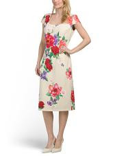Square Neck Tank Midi Sheath Dress | TJ Maxx