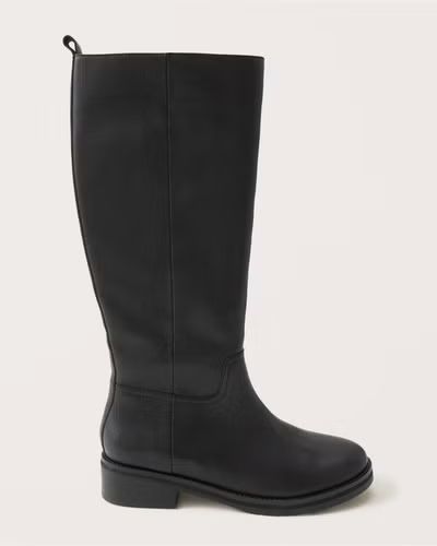 Women's Agra Tall Leather Boots | Women's Shoes | Abercrombie.com | Abercrombie & Fitch (US)