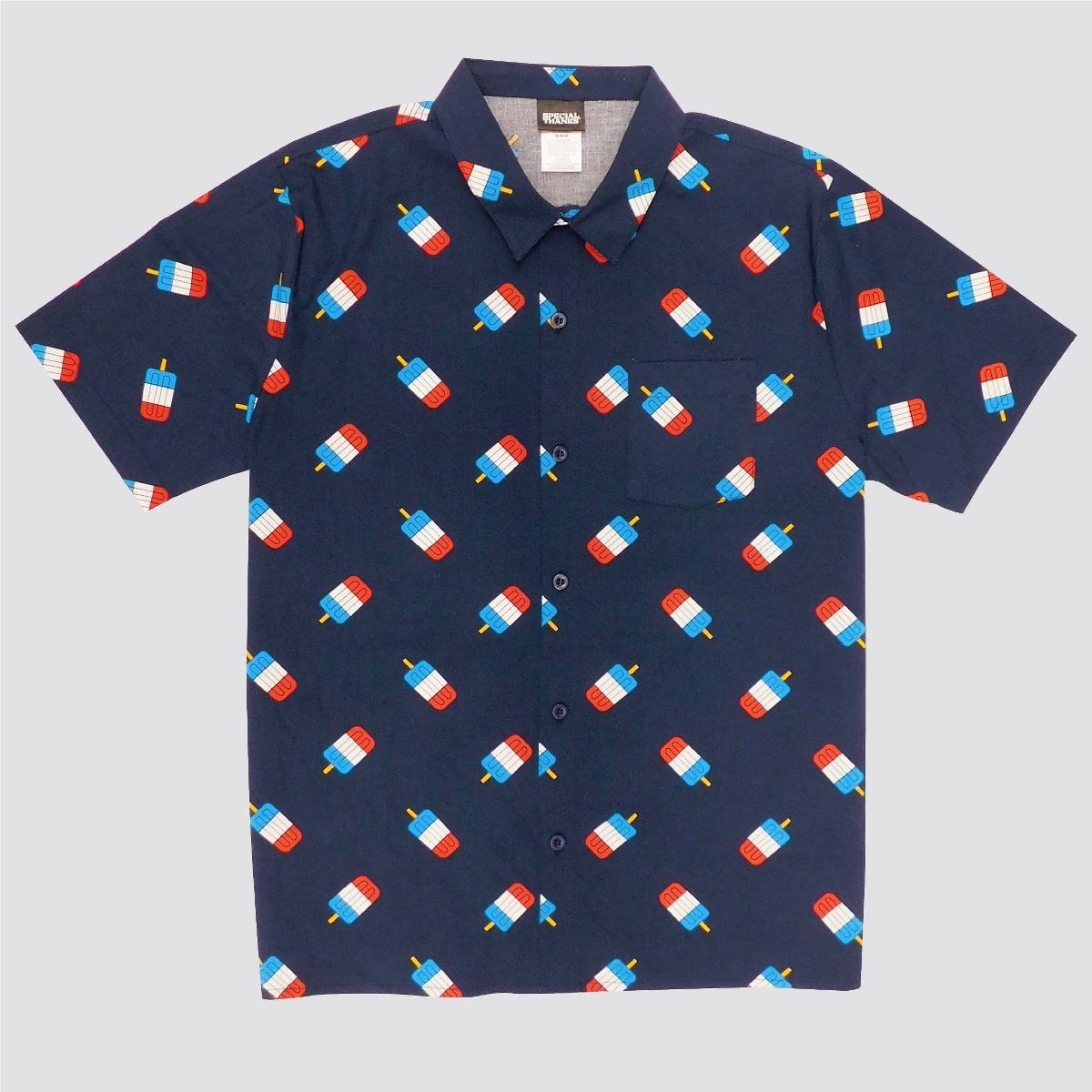 Men's Special Thanks Popsicle Short Sleeve Graphic T-Shirt - Navy Blue | Target