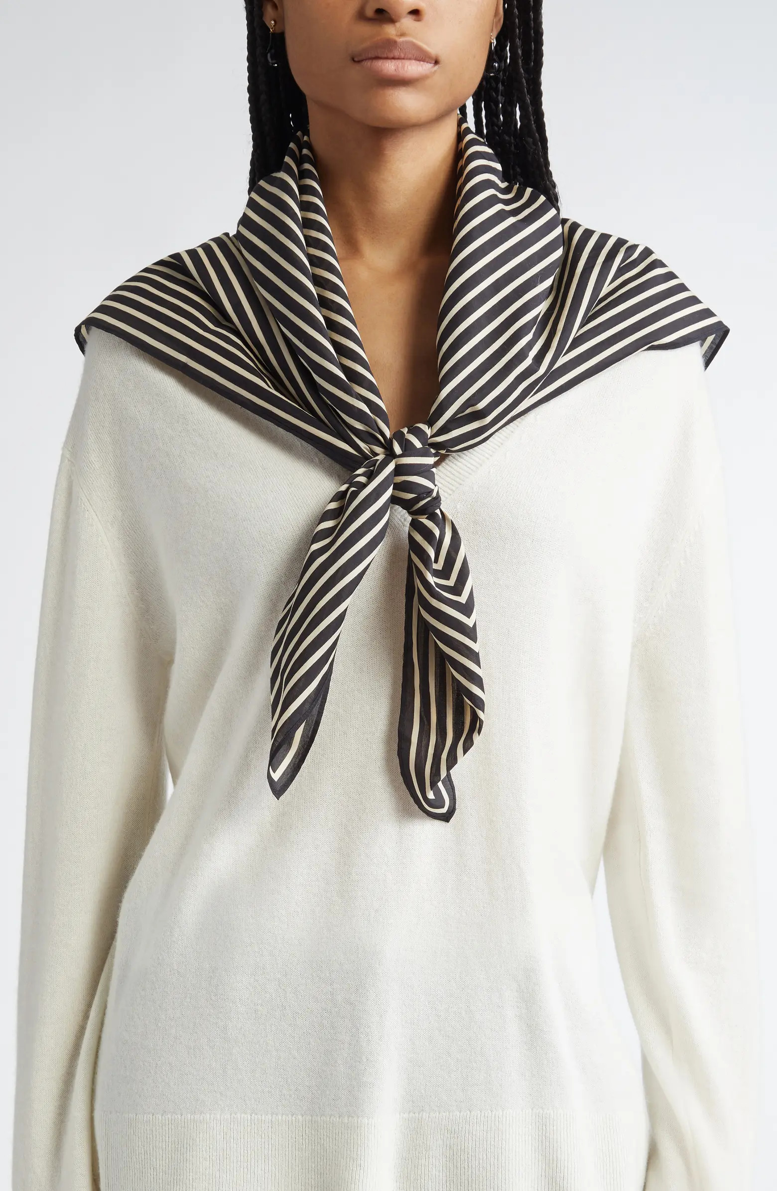 Geometric Monogram Silk Scarf | Nordstrom