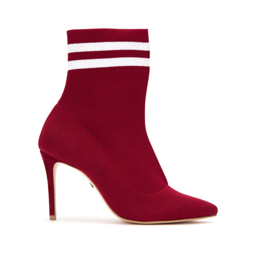 Schutz Bota com listras - Vermelho | FarFetch BR