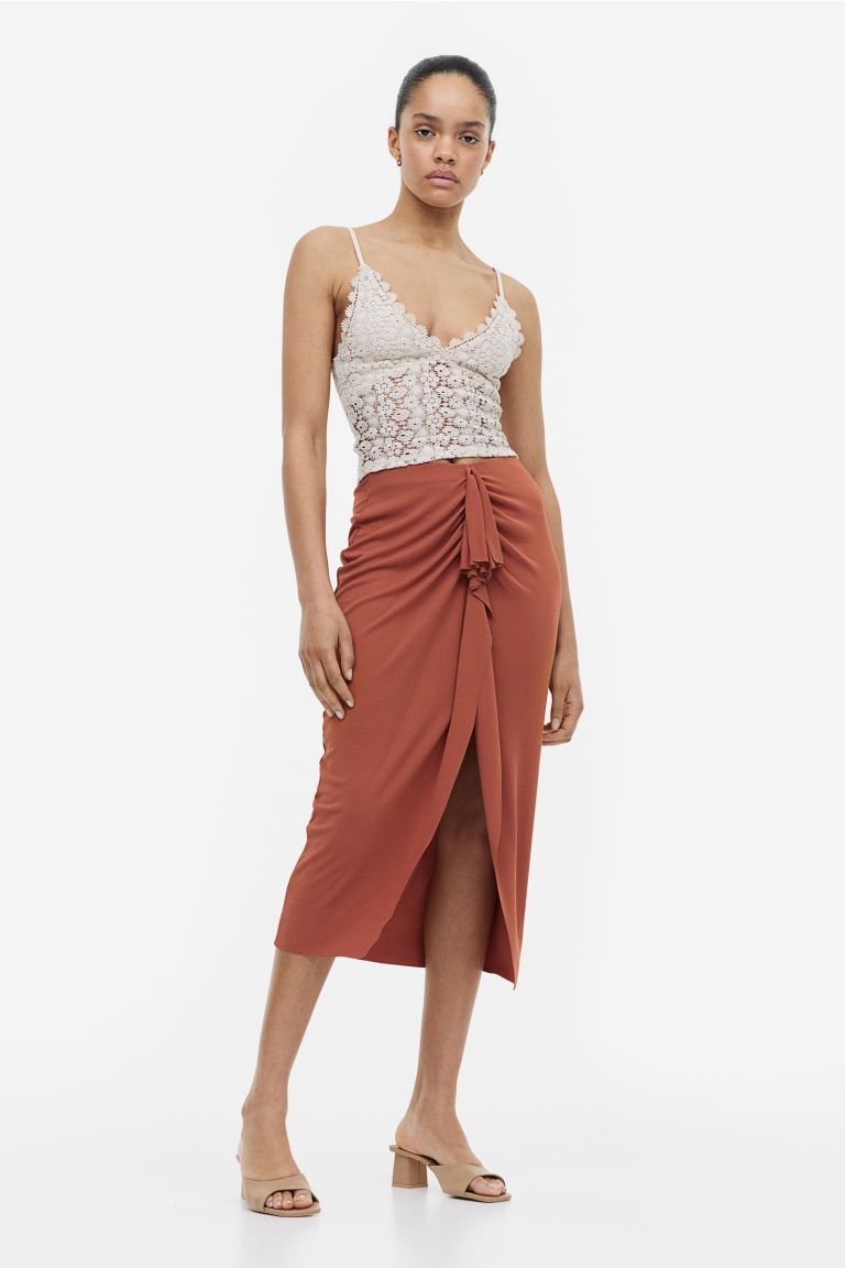 Gusset-panel Jersey Skirt | H&M (US + CA)