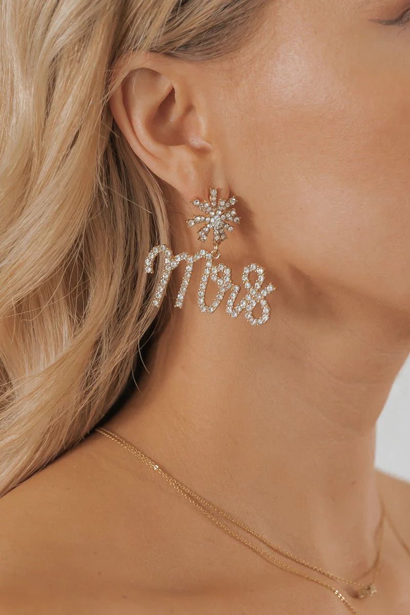 Mrs. Beaded Drop Earrings | Magnolia Boutique