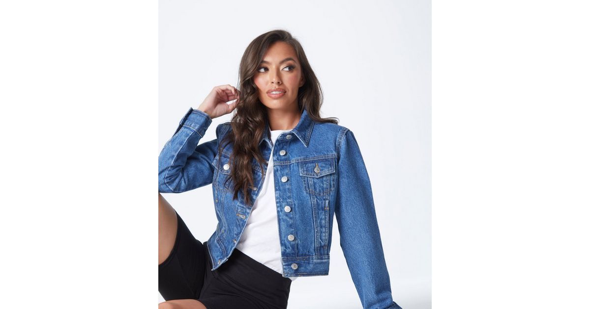 Urban Bliss Blue Denim Crop Jacket
						
						Add to Saved Items
						Remove from Saved Items | New Look (UK)