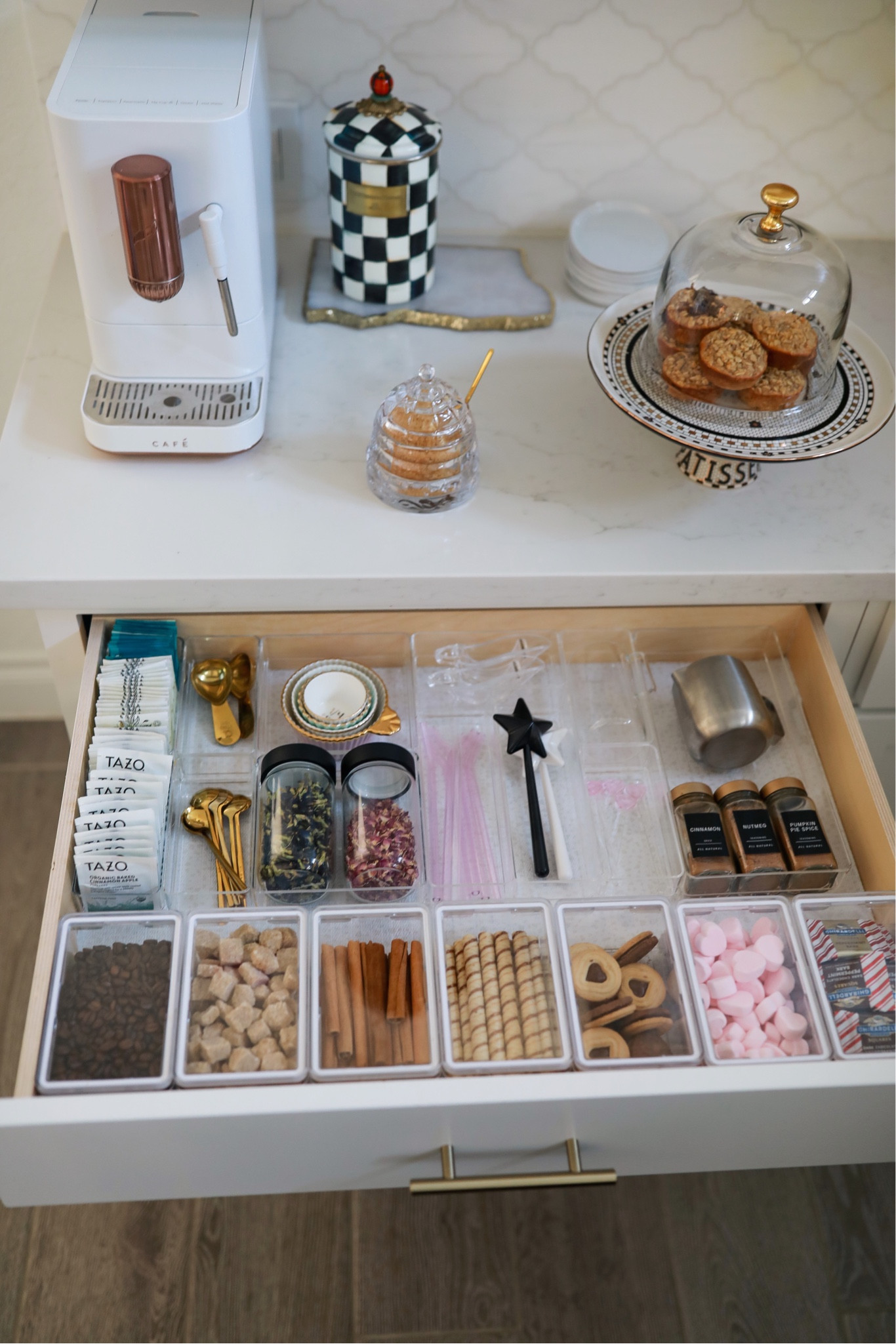 My coffee and tea drawer 

#LTKhome #LTKFind