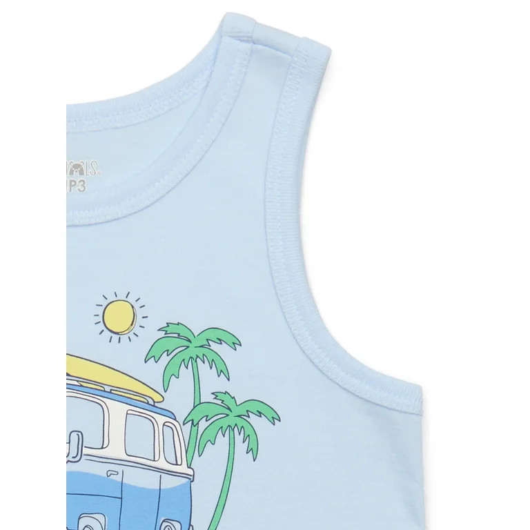 Garanimals Toddler Boys Graphic Jersey Tank Top, Sizes 18M-5T | Walmart (US)