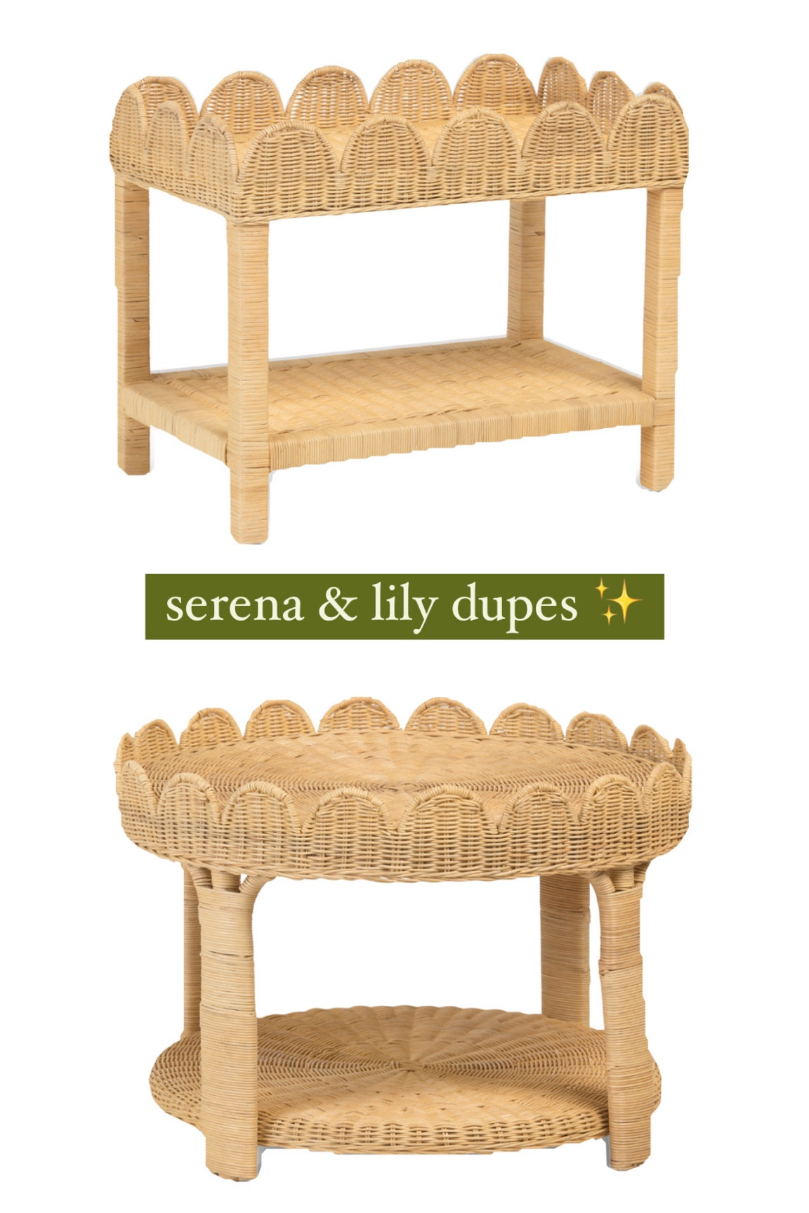 loving these Serena & Lily dupes from T.J. Maxx & Marshalls ✨✨✨ coastal, rattan, scalloped, nightstands, side tables, grandmillennial, wicker

#LTKCyberWeek #LTKGiftGuide #LTKHome