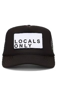 Logo Trucker Hat in Black | Revolve Clothing (Global)