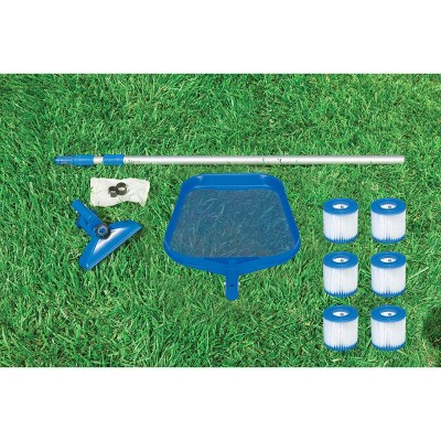 Intex Cleaning Maintenance Swimming Pool Kit with Vacuum, Pole, and Filters | Target