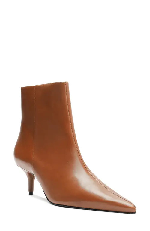 Schutz Mikki Pointed Toe Bootie in Brown at Nordstrom, Size 6.5 | Nordstrom