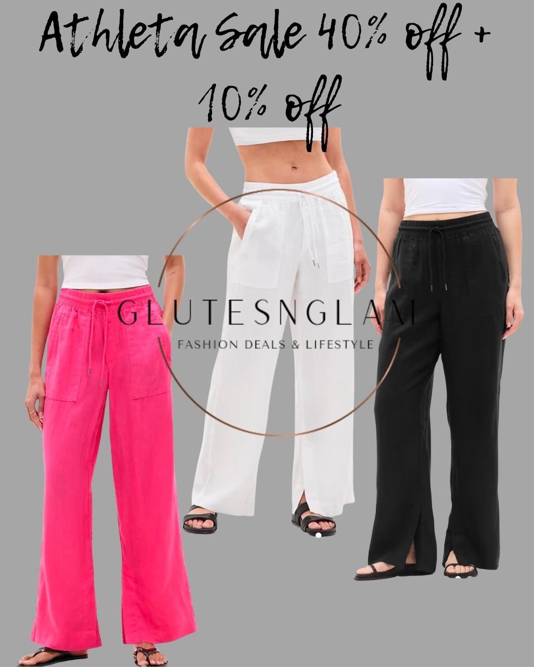 Athleta sale 40% off +an extra 10% off at checkout. The Athleta linen pants are included on the sale and perfect for spring and traveling! 

#LTKOver40 #LTKActive #LTKSaleAlert
