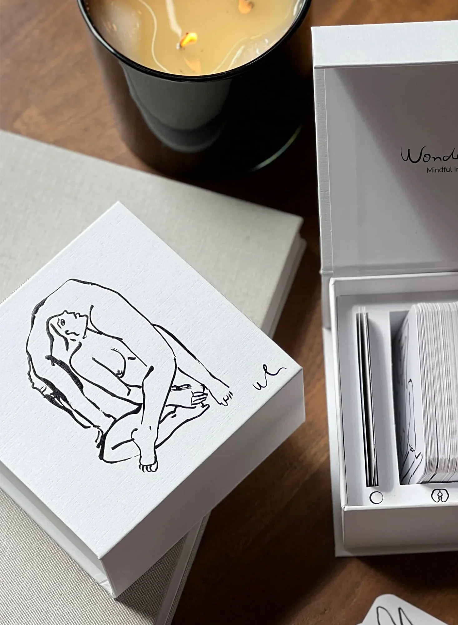 White Wonderlust Mindful Intimacy Card Deck | Fleur du Mal | Fleur du Mal