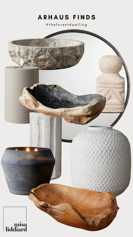A texture moment from these Arhaus decor pieces. The Vanora natural wood bowls add so much character with the color variations and unique splits and knots.

#LTKStyleTip #LTKHome