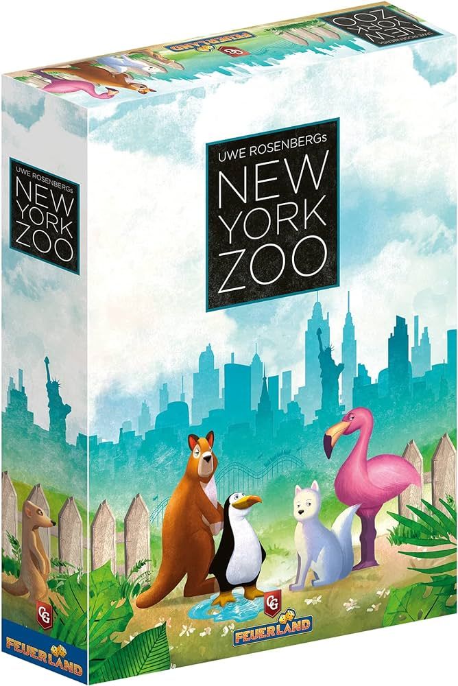 Capstone Games: New York Zoo, Strategy Board Game, Build Your Own Zoo, Easy to Learn, 1 to 5 Play... | Amazon (US)