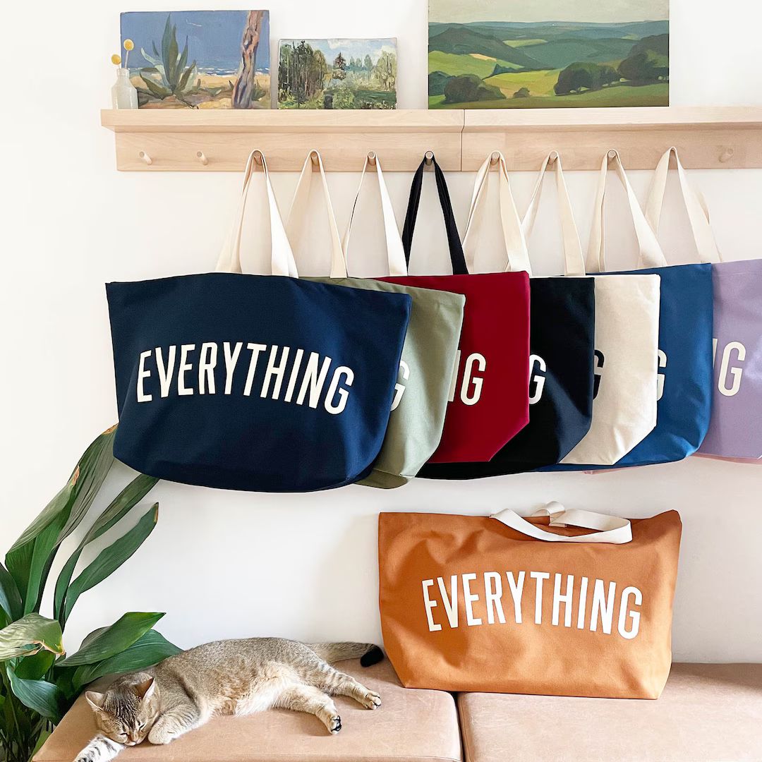 Everything Really Big Bag Weekender Bag Giant Grocery Bag Maxi Tote Bag Oversized Canvas Bag Extr... | Etsy (US)