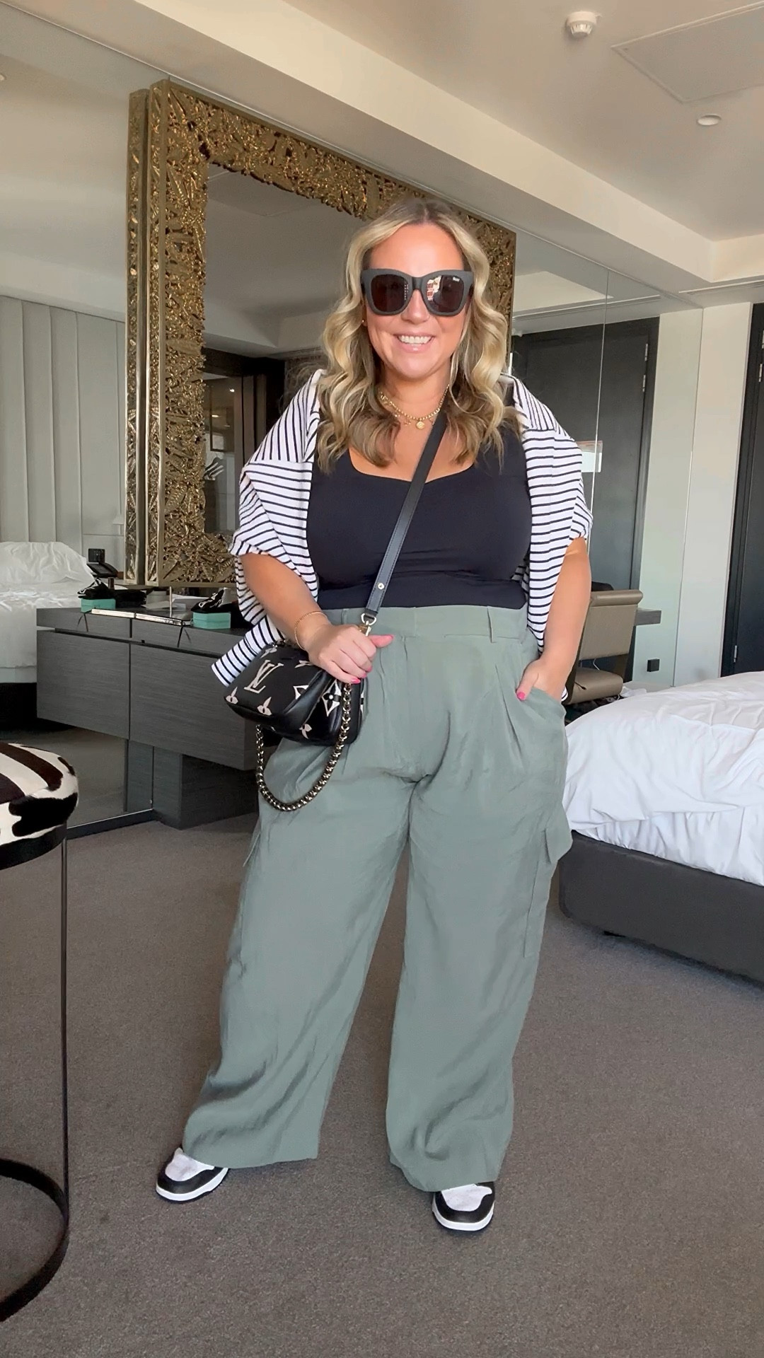 Midsize casual travel outfit 
Abercrombie pants size 32 short
Tank size XL
Sweater size large 

Casual style, travel outfit, midsize style, Abercrombie, fall fashion, cargo pants, Amazon fashion, mom style, size 12 outfits, size 14 outfits, vacation outfit 

#LTKTravel #LTKMidsize #LTKOver40