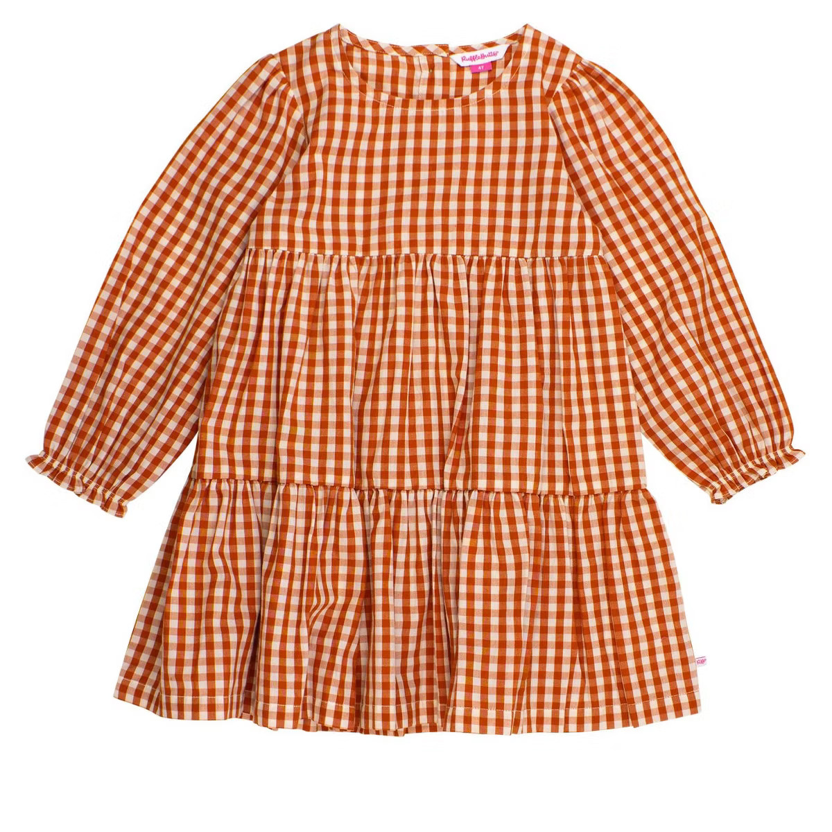 RuffleButts Toddler Girls Woven Long Sleeve Tiered Twirl Dress | Target