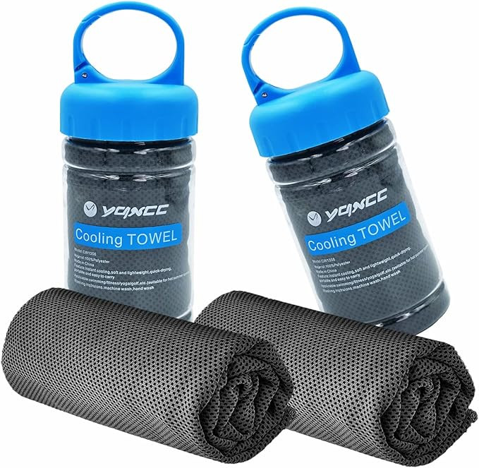YQXCC 2 Pack Cooling Towel (47"x12") Ice Towel for Neck, Soft Breathable Chilly Towel, Microfiber... | Amazon (US)
