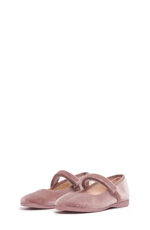 CHILDRENCHIC Velvet Mary Jane Shoe in Dusty Rose at Nordstrom, Size 8.5Us | Nordstrom