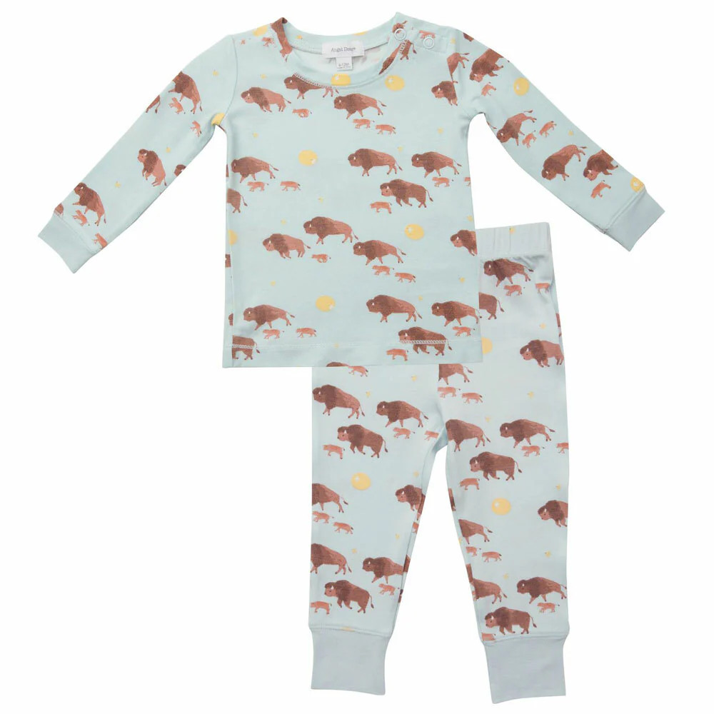 2-Piece Lounge Wear Set, Bison Blue | SpearmintLOVE