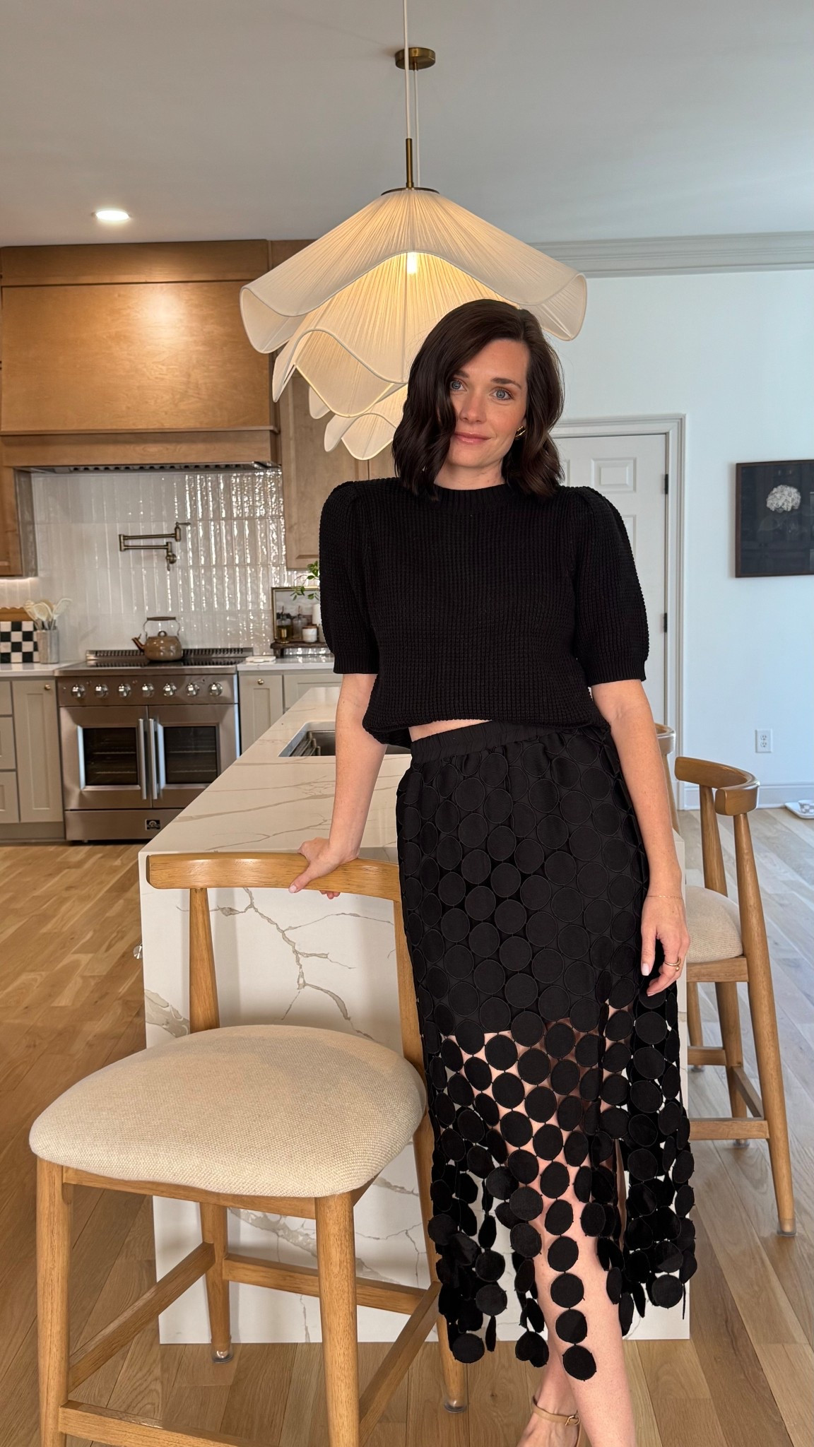 black sweater, black skirt, date night outfit, chic outfit 

#LTKSeasonal #LTKgrwm #LTKootd