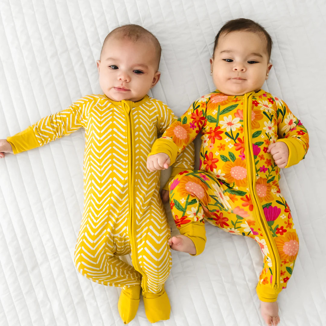 Sunny Garden Bamboo Viscose Zippy | Little Sleepies