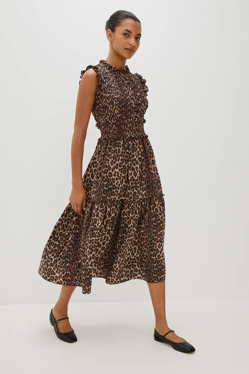 VIVIER DRESS - BROWN NALA | Rails