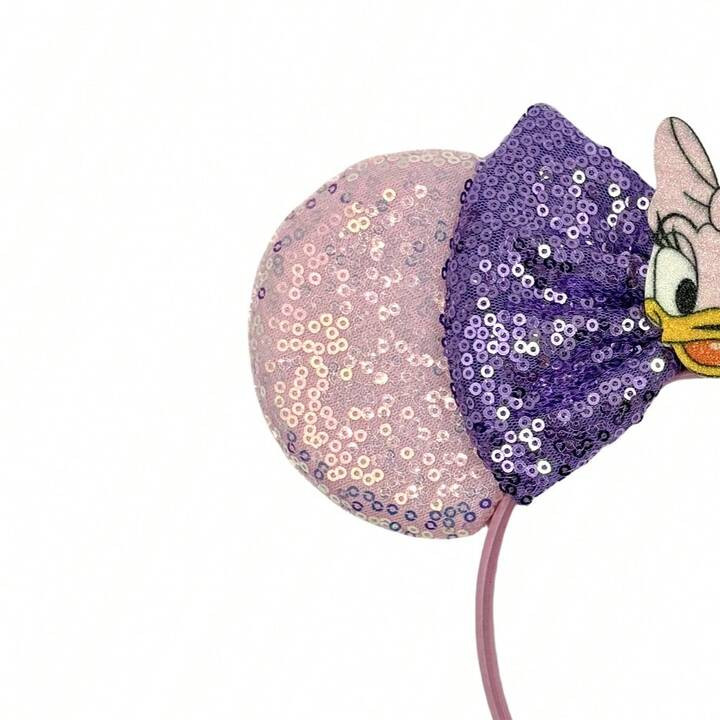 1pc Shiny Cute Cartoon Donald Duck Themed Big Ear Sequin Headband, Party Costume Role Play Decor,... | SHEIN