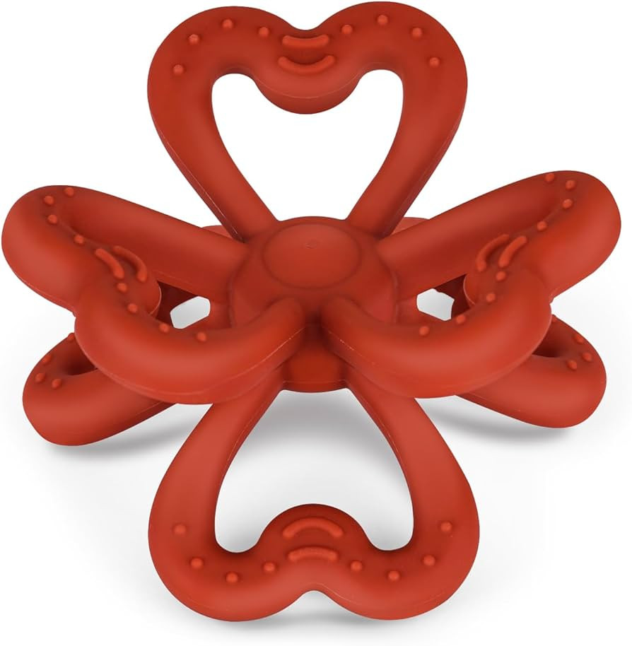 Haakaa Silicone Clover Teether Toy - Food Grade Silicone Teething Toys for Babies 3-6 Months 6-12... | Amazon (US)