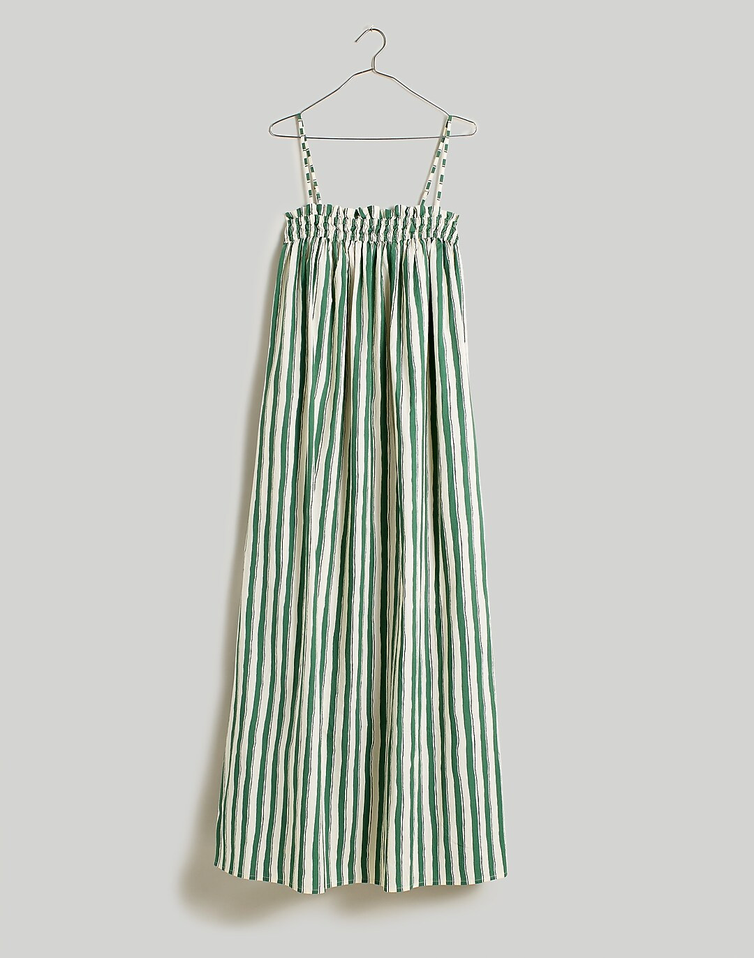 Poplin Ruffle A-Line Midi Dress | Madewell