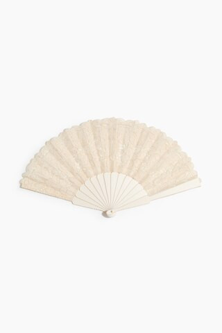 H & M - Lace Folding Fan - White | H&M (US + CA)