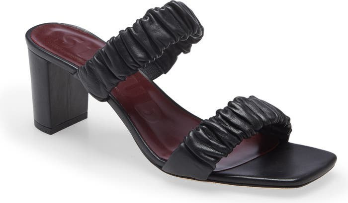 Frankie Ruched Slide Sandal | Nordstrom