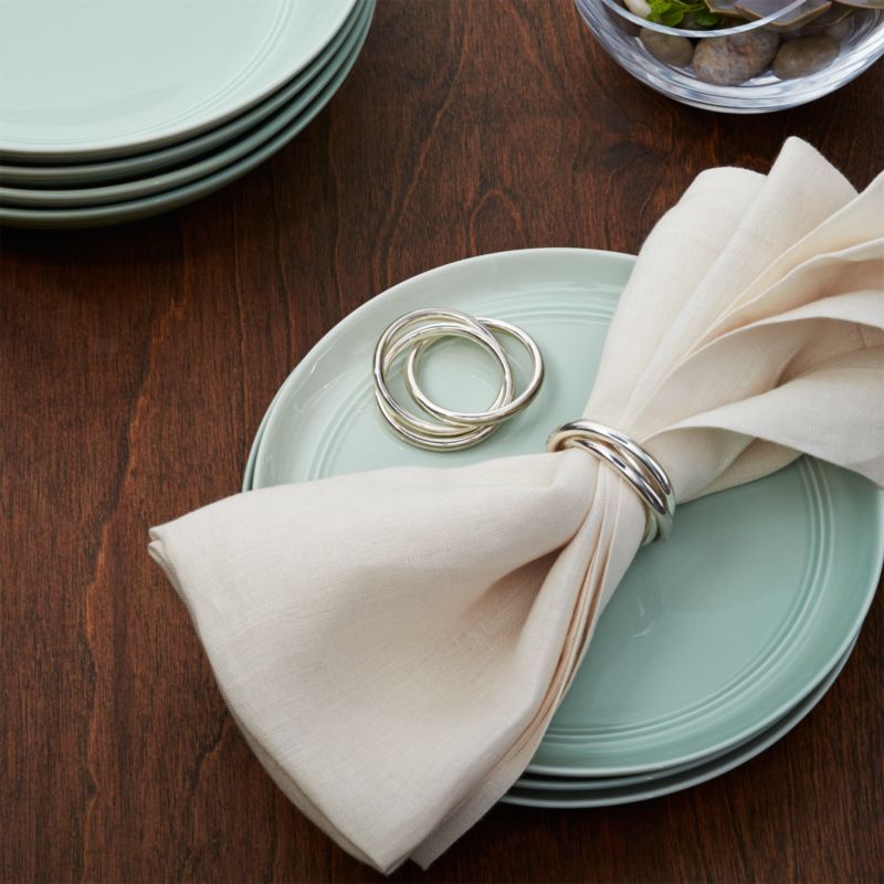3-Ring Napkin Ring + Reviews | Crate and Barrel | Crate & Barrel