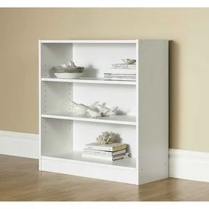 Mainstays Wide 3-Shelf Bookcase, Set of 2, (Mix and Match) | Walmart (US)
