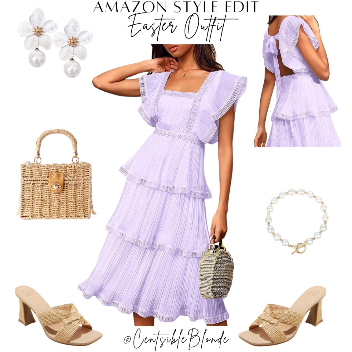 Easter dress
Easter outfit
Purple dress
Midi dress
Straw bag
Mule heels
Heeled sandals
Floral earrings
Flower earrings
Flowy dress
Spring dress
Spring outfit 
Raffia sandals
Spring sandals
Spring bag

#LTKfindsunder50 #LTKshoecrush #LTKitbag