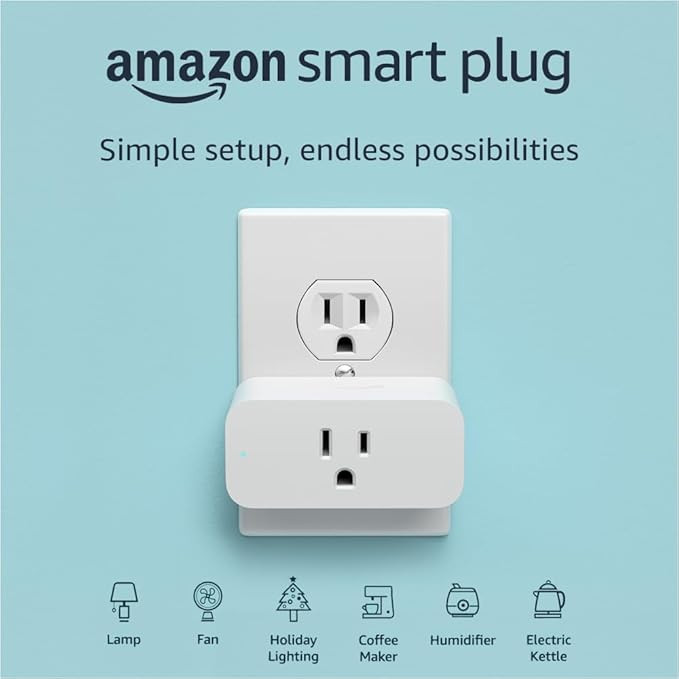 Amazon Smart Plug | Works with Alexa | control lights with voice | easy to set up and use | Amazon (US)