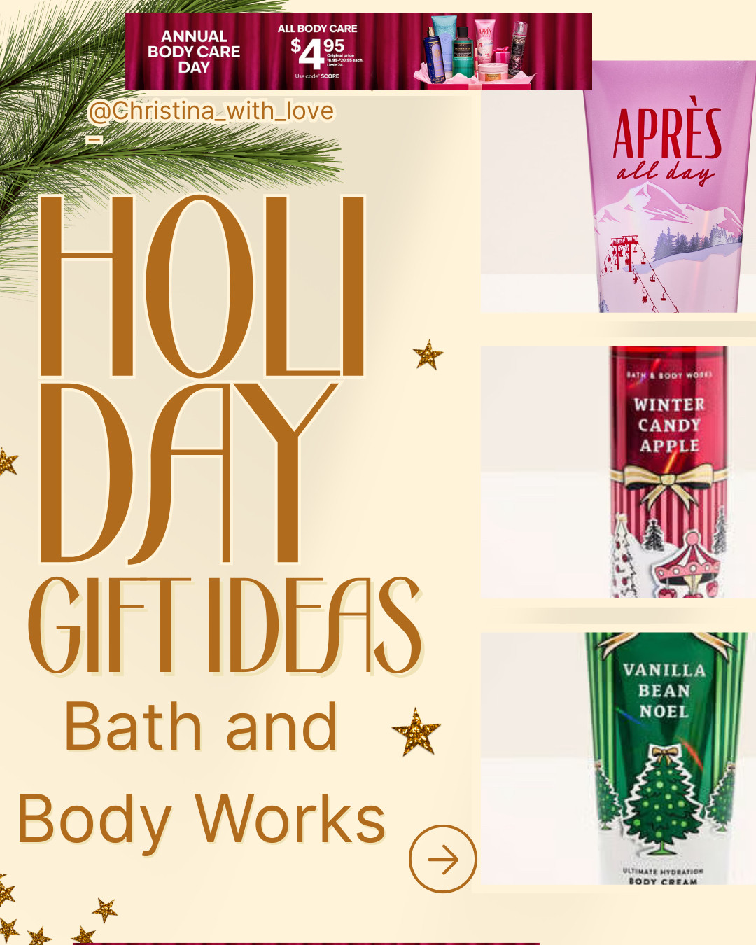 The Bath and Body works sales is here! Today it's $4.95 for all body care items! Stock up for yourself or for gifts!
#bathandbodyworks @bathandbodyworks 

The hand soaps also make a great gift- that’s usually my go to- and I’m partial to the foaming one over the gel 
 

#LTKHoliday #LTKGiftGuide