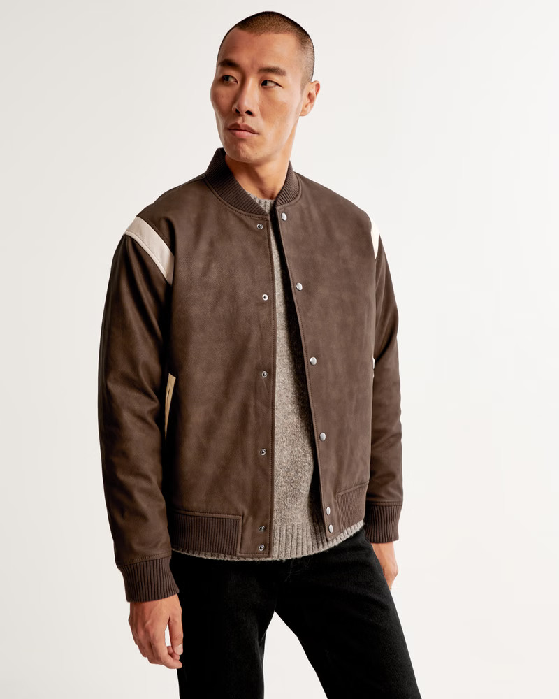 Varsity Bomber Jacket | Abercrombie & Fitch (US)