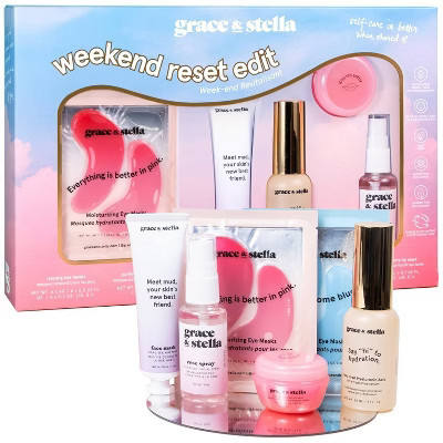 Grace & Stella Weekend Reset Edit Skincare Gift Set - 10pc | Target